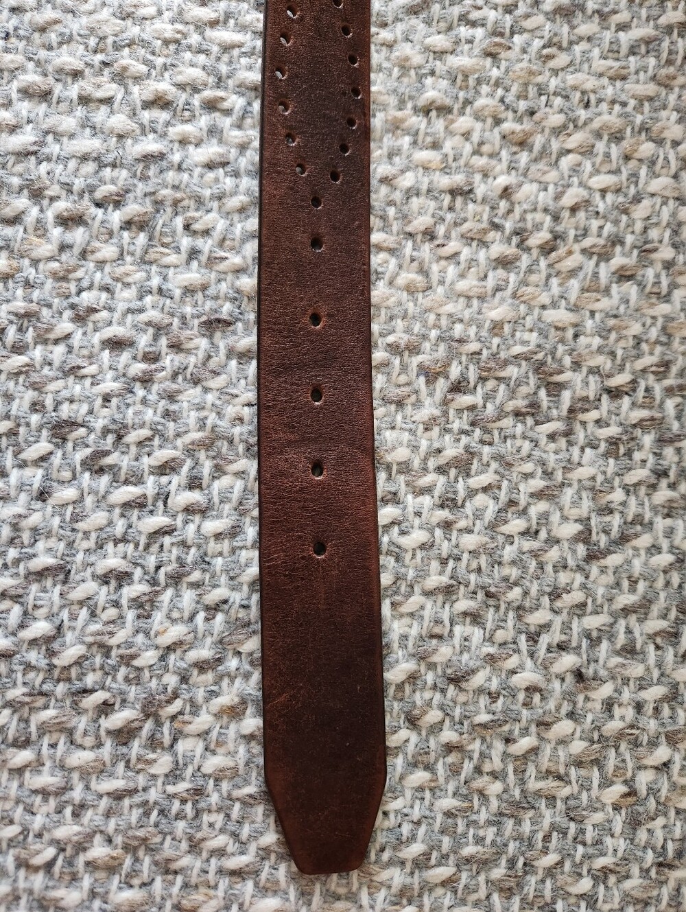Vintage J. Crew Dark Brown Leather Belt with Silver Buckle - Picture 5 of 8